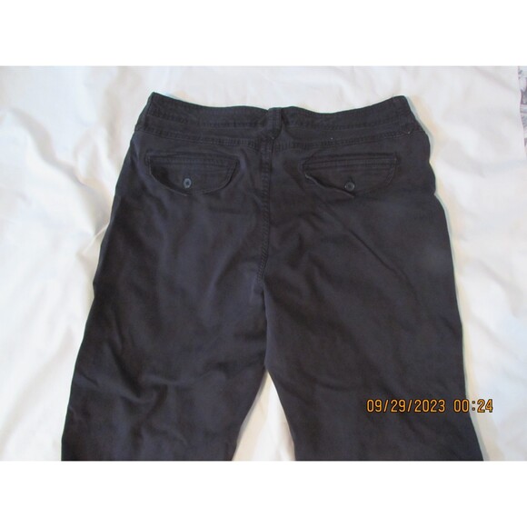 Gloria Vanderbilt Made in Jordan black jean pants back pockets stretch size 14 - Picture 13 of 14